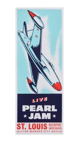 Pearl Jam | 1998 Artist Signed Original Ames Bros Riverport Amphitheatre Concert Poster