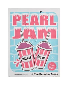 Pearl Jam | 1998 Artist Signed Ames Bros Reunion Arena Concert Poster