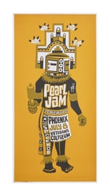Pearl Jam | 1998 Artist Signed Original Ames Bros Arizona Veterans Memorial Coliseum Concert Poster