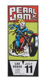 Pearl Jam | 1998 Artist Signed Original Ames Bros Thomas and Mack Center Concert Poster