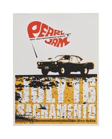 Pearl Jam | 1998 Artist Signed Original Ames Bros ARCO Arena Concert Poster