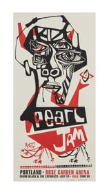 Pearl Jam | 1998 Artist Signed Original Ames Bros Rose Garden Arena Concert Poster