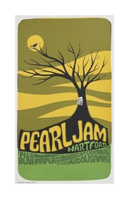 Pearl Jam | 1998 Artist Signed Original Ames Bros Meadows Music Theater Concert Poster