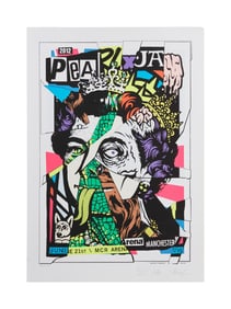 Pearl Jam | 2012 Artist Signed Original Ames Bros Manchester Arena "Queen Variant" Concert Posters