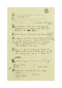 Madonna | Handwritten To-Do List