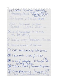 Madonna | Handwritten To Do List