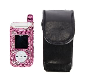 Janet Jackson | Bedazzled Flip Phone and Case