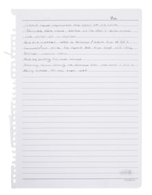 Drake | Handwritten Untitled Song Lyrics