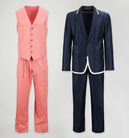 Marc Jacobs for Louis Vuitton | Spring 2008 Pink Vest and Pants Ensemble Along with Suit
