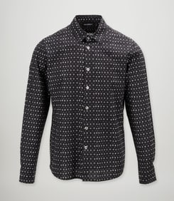 Marimekko | 2000s Black Dotted Button Down Shirt