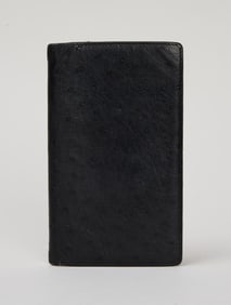Hermes | Black Ostrich Notebook Cover