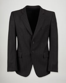 Balmain | 2010s Grey Pinstripe Blazer