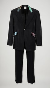 Yukio Kobayashi for Matsuda | 1980s Iridescent Black Suit