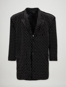 ZZ Top Dusty Hill | Il Canto Black Velvet Glitter Jacket