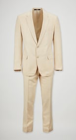 Gianfranco Ferre | Spring 2011 Ivory Raw Silk Suit