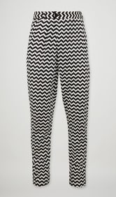 Giorgio Armani | 2010 Black and White Zig Zag Summer Weight Pants