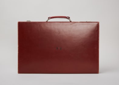Hermes | Mid Century Men's Leather BriefcaseToiletry Case