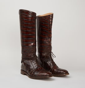 Gucci Fall/Winter 2012 Crocodile Riding Boots