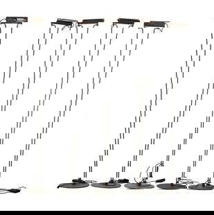 David Lynch | Five Relco Floor Lamps: A group of five Relco brand floor lamps from Milan, Italy. A group of five Relco brand floor lamps from Milan, Italy. PROVENANCE From The Estate of David Lynch Approximately 73 inches tall (each) 