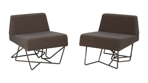 David Lynch | Pair of David Lynch Limited Edition Domeau & Peres Silencio Club Chairs