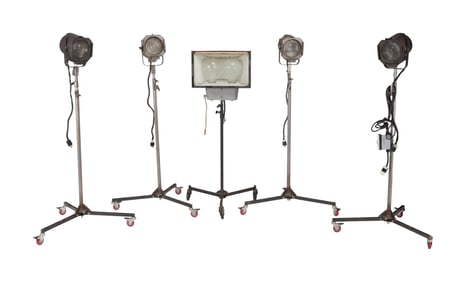David Lynch | Five Vintage Standing Stage Lights