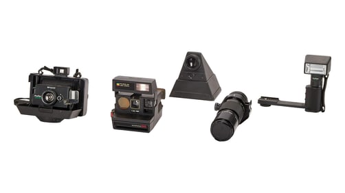 David Lynch | Two Polaroid Cameras with Accessories