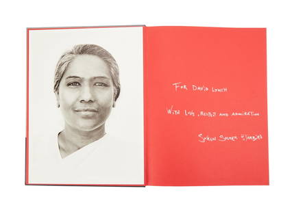 David Lynch | Soren Solkaer Starbird Inscribed Photography Book with Photo Portrait: A copy of Soren Solkaer Starbird's 2009 photography book, Closer, from the personal home collection of David Lynch, inscribed to Lynch and bearing a "Studio David Lynch"