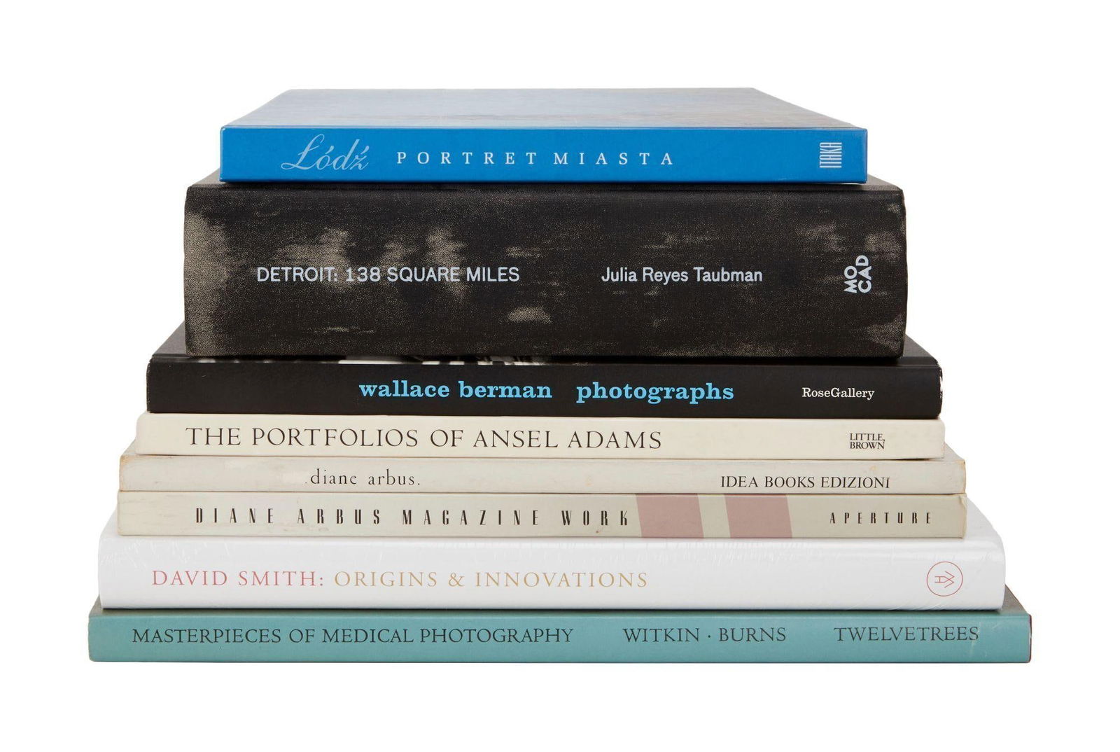 David Lynch | Contemporary Photography Books: A group of contemporary photography books from the personal home collection of David Lynch. Includes work by: Wallace Berman, Ansel Adams, David Smith, Diane Arbus, Julia Reyes Taubman, and others. A