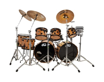 David Lynch | Studio Played DW 10 Piece Drum Kit with Hardware, Roland Sampling Pad, Kick Tower, and
