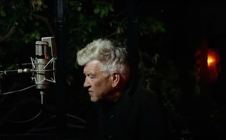 David Lynch | Blue Telefunken U47 Microphone with Power Supply, Cables, and Case
