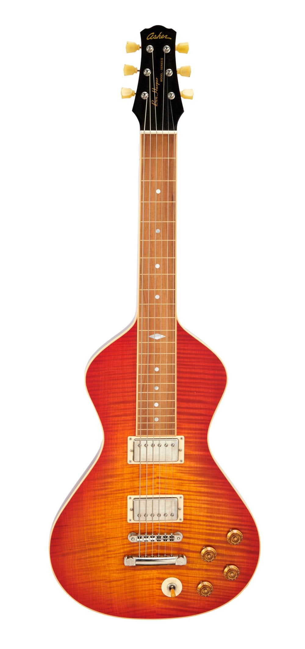 David Lynch | Asher Ben Harper Series II Limited Edition Electric Lap Steel, Sunburst: A 2008 Asher Ben Harper Series II Limited Edition electric lap steel guitar, serial #427, in sunburst finish and numbered 75 out of 100 such instruments. Owned and studio-played by David Lynch at his