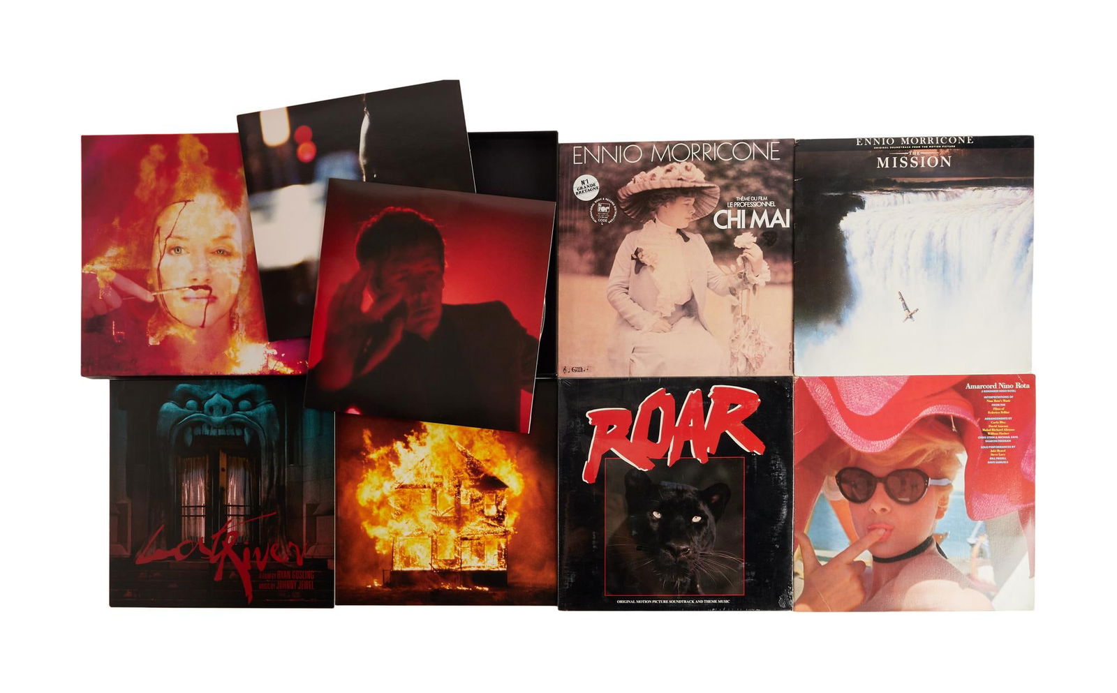 David Lynch | Personal Collection of Film Soundtrack Record Albums: Five record albums of film soundtracks from David Lynch's personal collection. Includes: "Amarcord Nino Rota (I Remember Nino Rota): Interpretations of Nino Rota's Music from the Films of
