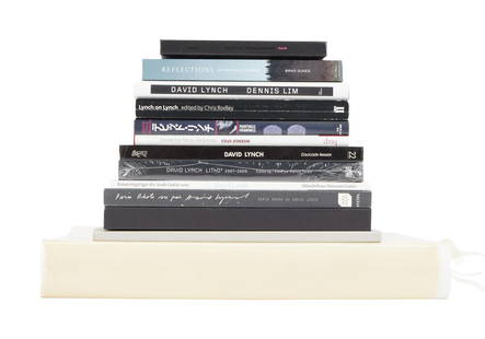 David Lynch | David Lynch Books: A group of books on David Lynch from Lynch&#39;s personal home collection, bearing a &quot;Studio David Lynch&quot; stamp. The titles include: Foundation Cartier&#39;s David Lynch: Works on Paper&nbsp