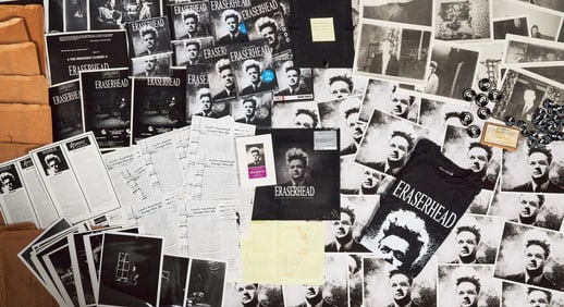 David Lynch | "Eraserhead" Memorabilia Group with Lynch Signed CDs