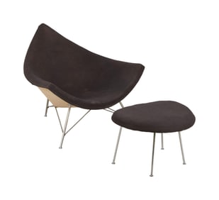 David Lynch | George Nelson Coconut Chair with Ottoman