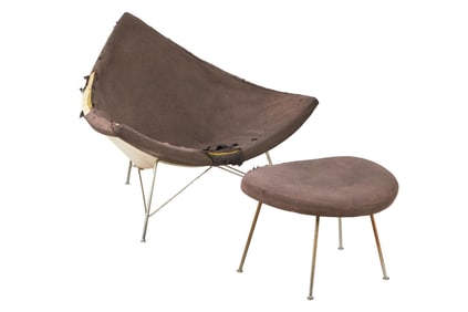 David Lynch | George Nelson Coconut Chair with Ottoman