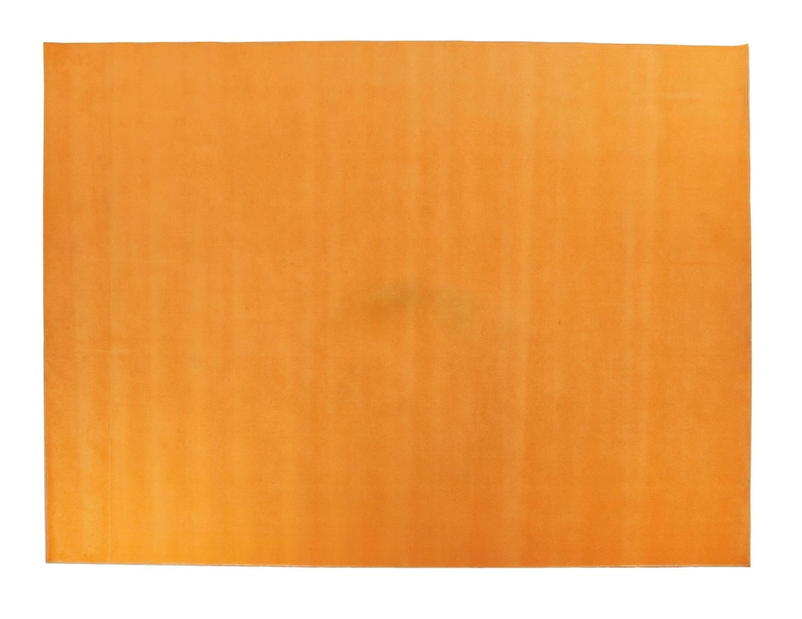 David Lynch | Orange Rug: A large orange nylon rug from the home of David Lynch. A large orange nylon rug from the home of David Lynch. PROVENANCE From The Estate of David Lynch 132 x 179.5 inches PROVENANCE From The Estate of