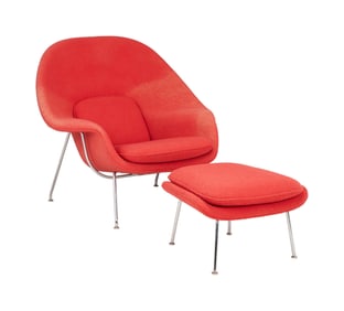 David Lynch | Knoll Eero Saarinen Womb Chair with Ottoman