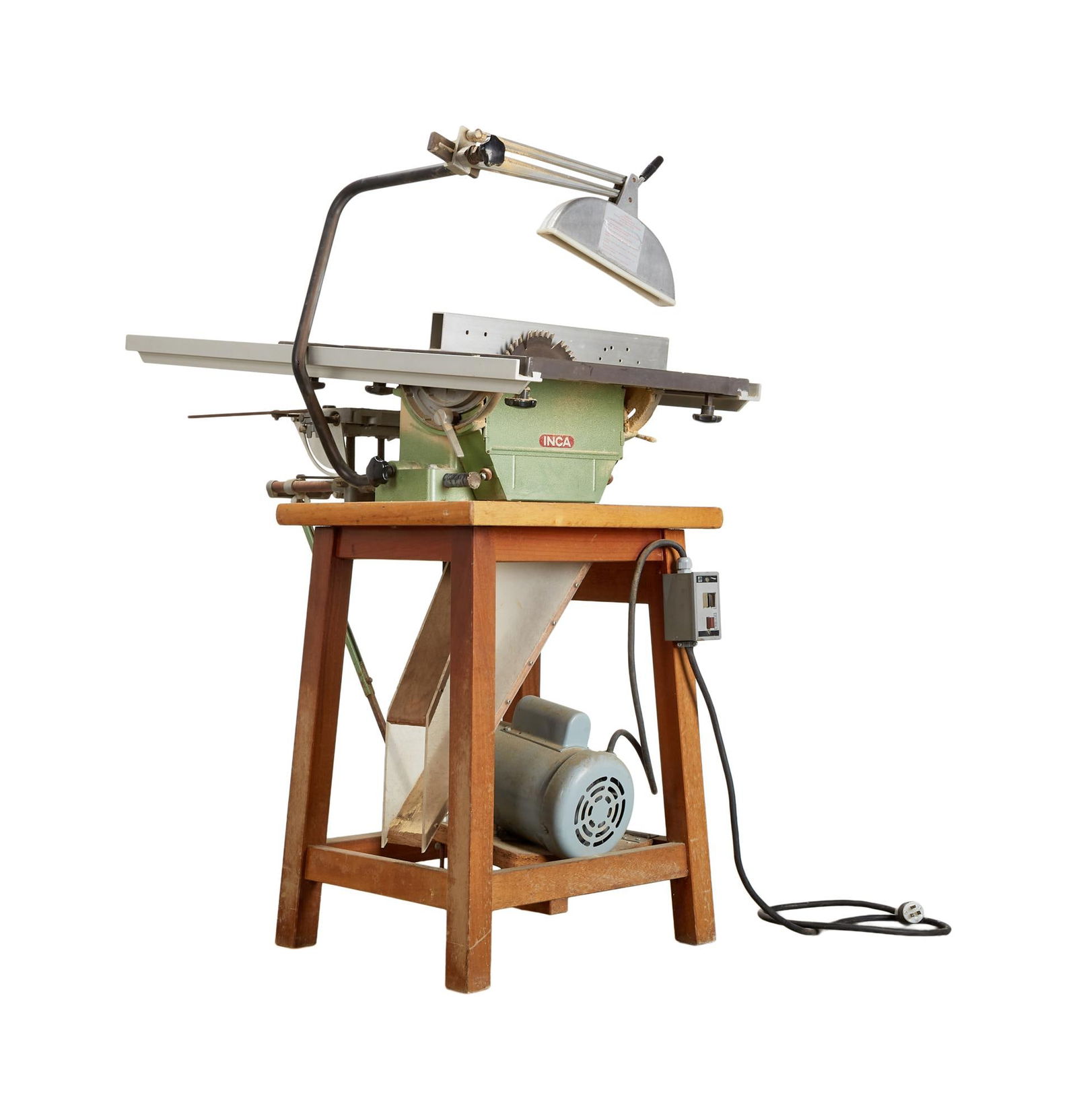 David Lynch | Inca Table Saw (A): An Inca brand table saw, mounted on a homemade base, from David Lynch's art studio workshop. An Inca brand table saw, mounted on a homemade base, from David Lynch's art studio workshop. PROVEN