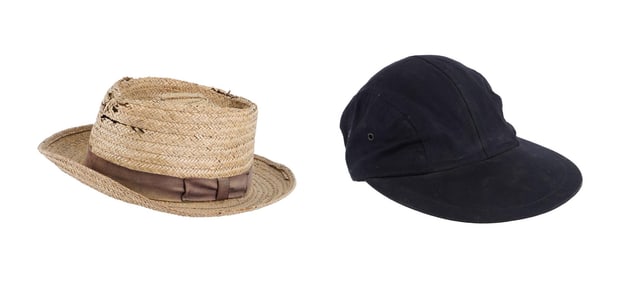 David Lynch | Longbill Cap and Woodshop Straw Hat