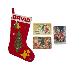 David Lynch | Personalized Handmade Christmas Stocking and Postcards