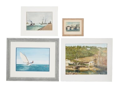 David Lynch | Four Bushnell Keeler Signed Maritime Paintings