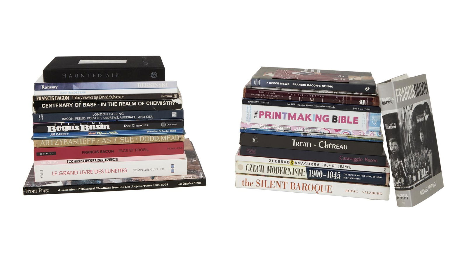 David Lynch | General Art Reference Books: A group of general art reference books from the personal home collection of David Lynch, bearing a "Studio David Lynch" stamp. The titles include: The Printmaking Bible, The Illustrated