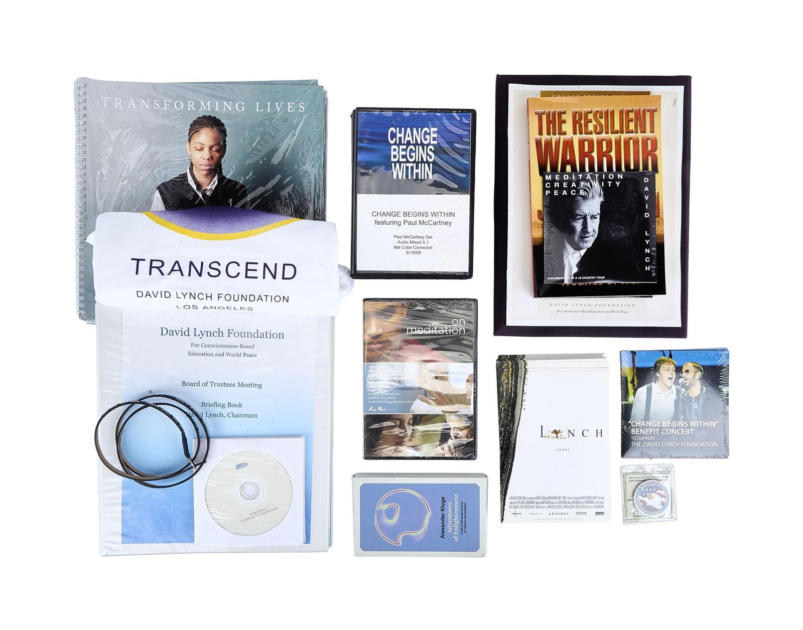 David Lynch | David Lynch Foundation Ephemera: A collection of ephemera related to the David Lynch Foundation For Consciousness-Based Education and World Peace, the organization founded in 2005 by Lynch to bring Transcendental Meditation tech