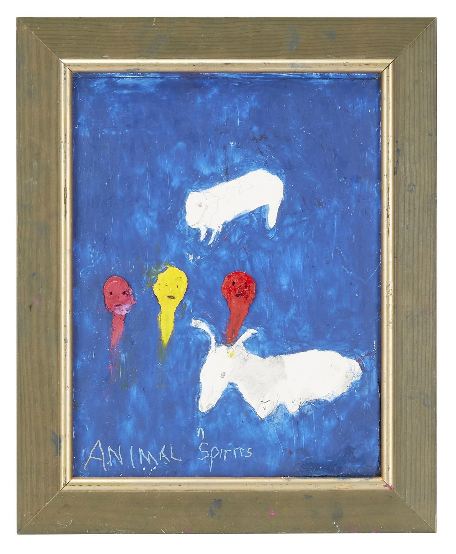 David Lynch | James Havard Signed "Animal Spirits" Painting: A framed acrylic on paper painting, titled "Animal Spirits," signed by the artist, James Havard, to the lower right. A framed acrylic on paper painting, titled "Animal Spirits," si