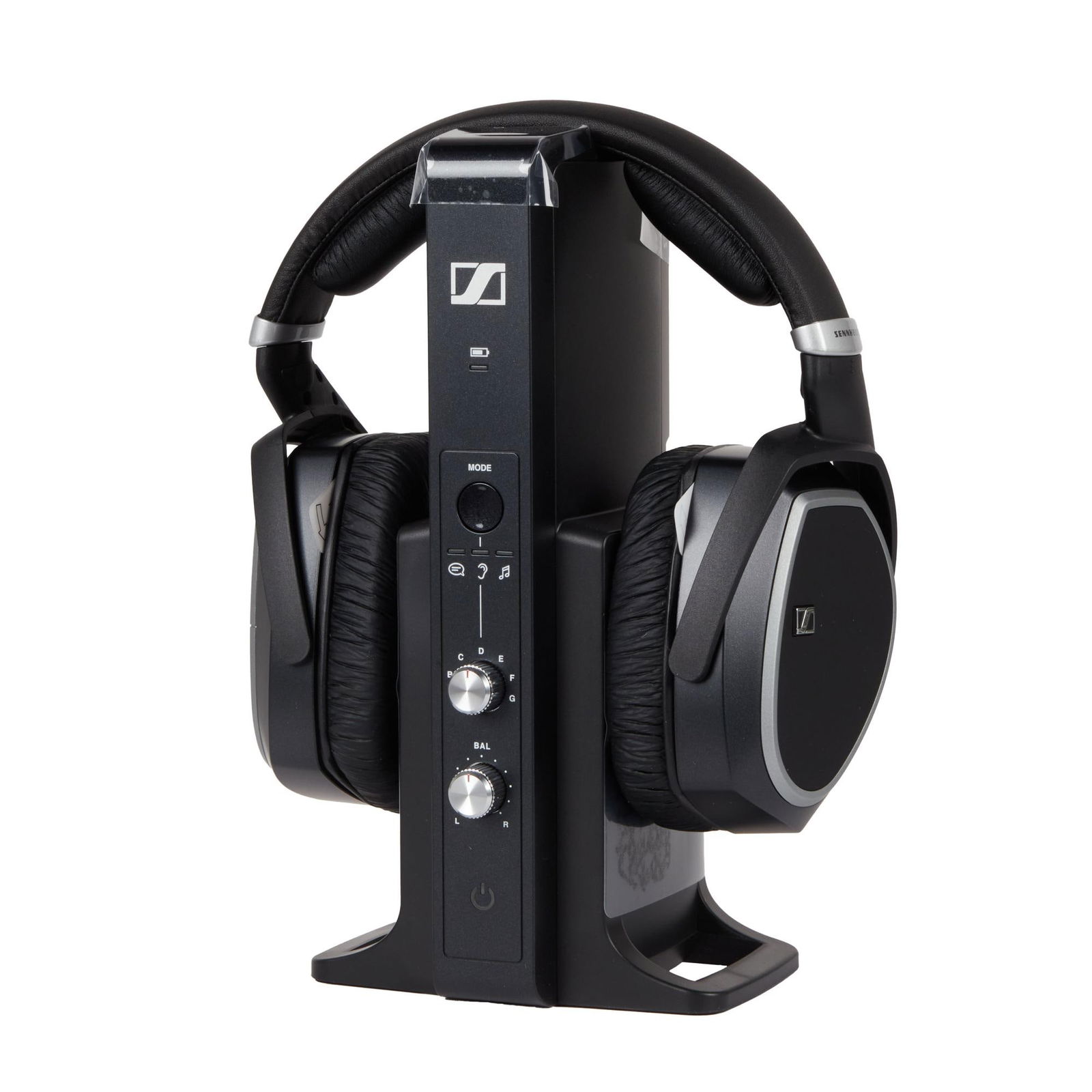 David Lynch | Sennheiser RS 195 Headphones: A pair of Sennheiser RS 195 digital wireless headphones from the collection of David Lynch. Marketed toward people having difficulty hearing TV or Hi-Fi systems, the RS 195s feature closed circumaural