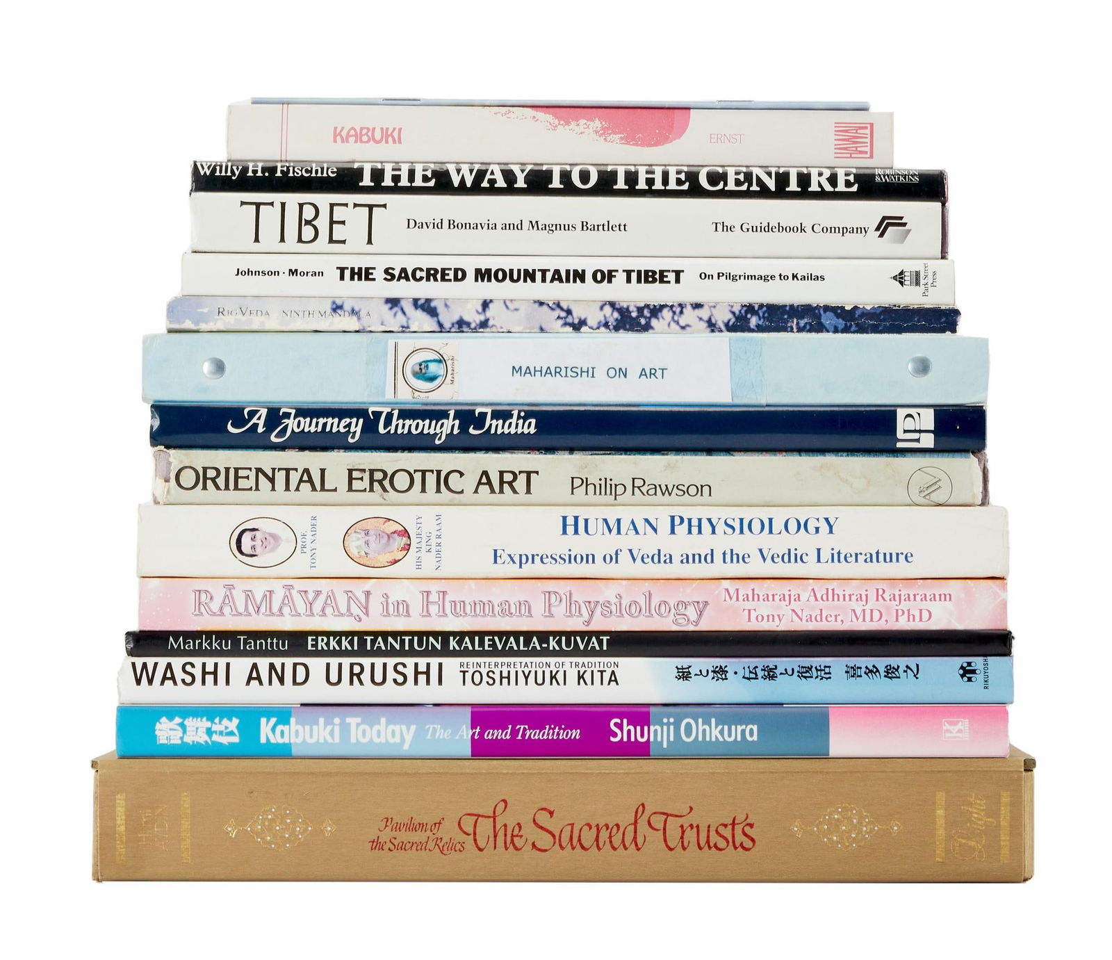 David Lynch | Asian History and Culture Books: A group of Asian history and culture books from the personal home collection of David Lynch, bearing a "Studio David Lynch" stamp. The titles include: Erkki Tantun Kalevala-kuvat (