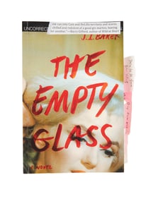 David Lynch | Uncorrected Proof Print of J.I. Baker's "The Empty Glass" with Handwritten Post-It