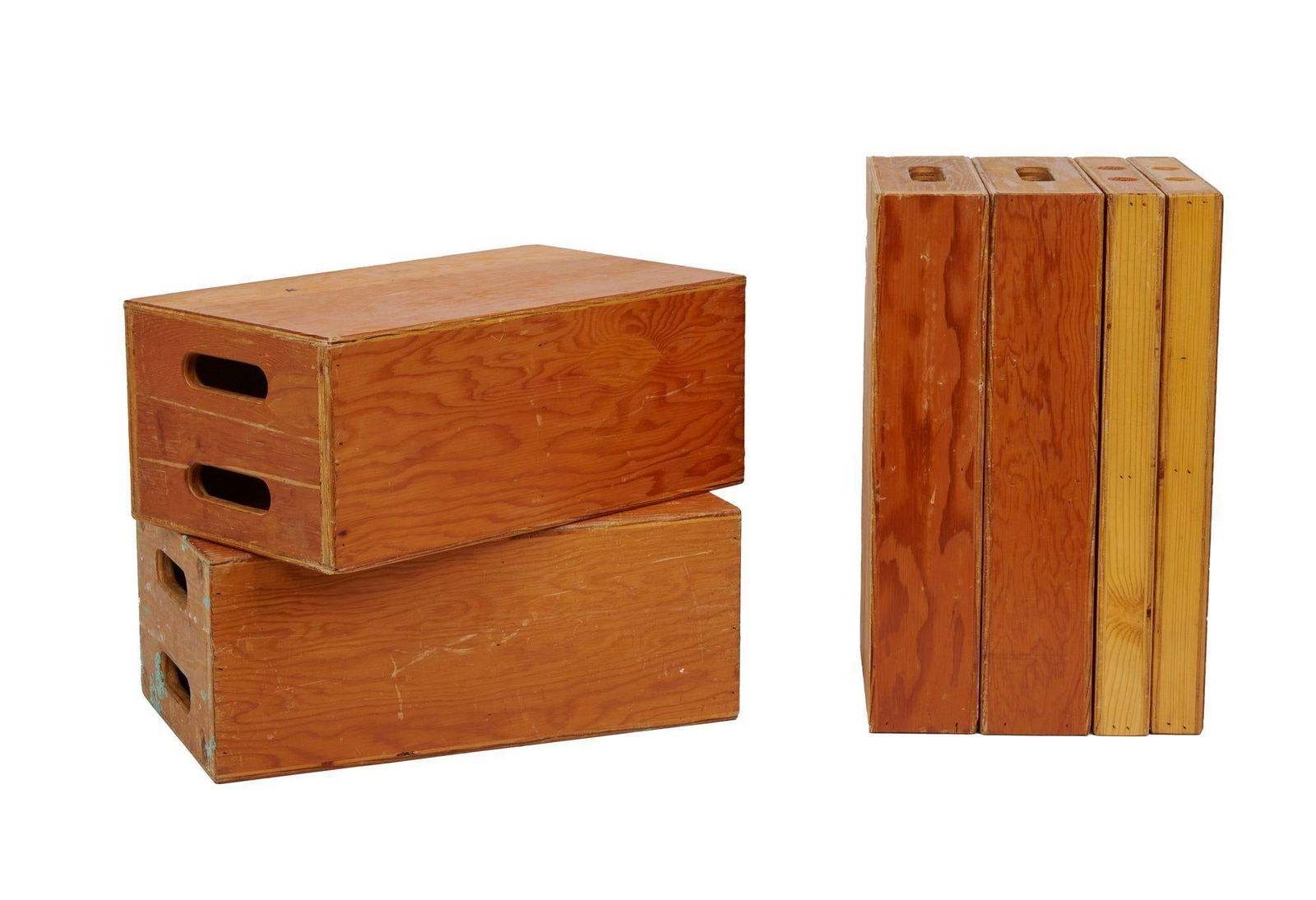 David Lynch | Assorted Wooden Studio Boxes: Six multi-purpose wooden boxes of various sizes from the home recording studio of David Lynch. Six multi-purpose wooden boxes of various sizes from the home recording studio of David Lynch. PROVENANCE