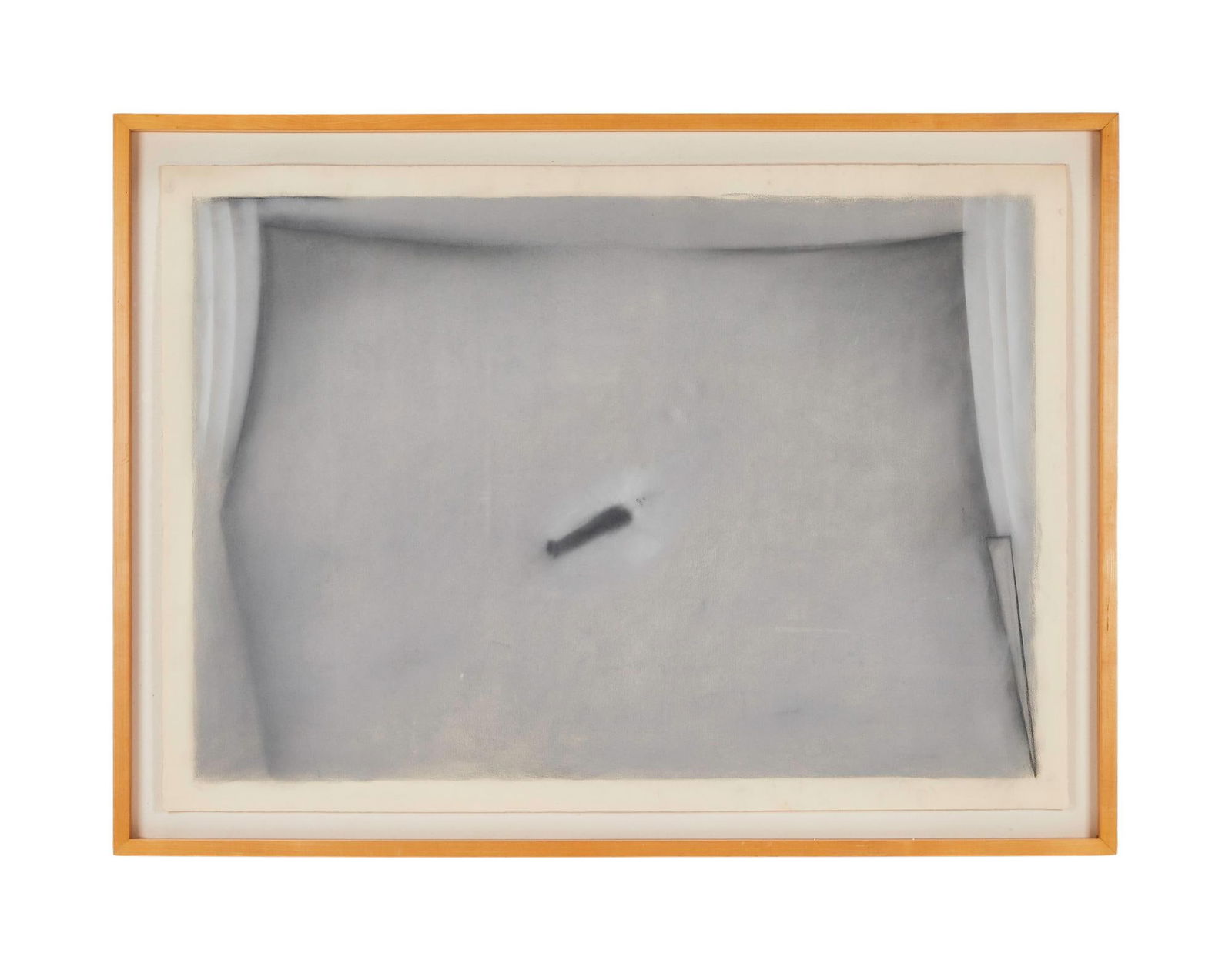 David Lynch | Original Abstract Artwork, Light: An original abstract artwork from the late 1980s / early 1990s by legendary filmmaker and artist, David Lynch. Realized in graphite, charcoal, and watercolor on thick, textured paper with frayed edges